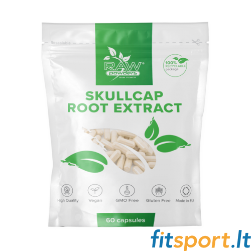 Raw Powders Baikal-Helmkrautwurzelextrakt (Helmkraut) 60 Kapseln 