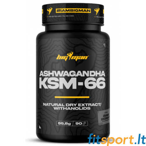 BigMan Nutrition Ashwagandha KSM-66® 90 Kapseln. BigMan Nutrition Ashwagandha KSM-66® 90 Kapseln.
