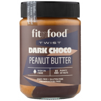 FitnFood Dunkler Schoko-Erdnussbutter-Twist 350 g.