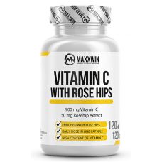 MaxxWin Vitamin C mit Hagebutten, 120 Kapseln.
