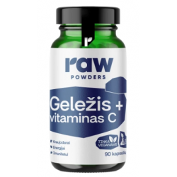 Raw Powders Eisen + Vitamin C 90 Kapseln.