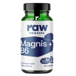 Raw Powders Magnesium + Vitamin B6, 60 Kapseln.