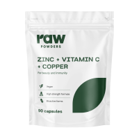 Rohpulver Zink + Vitamin C + Kupfer 90 Kapseln.