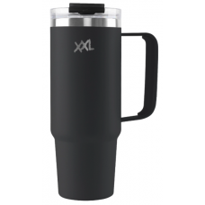 XXL Nutrition RVS Becher mit Henkel und Strohhalm 1000 ml.