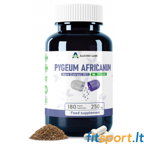 Alzuro Labs Pygeum Africanum Rinde 180 Kapseln. (20:1 Auszug) 