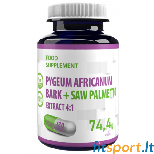 Hepatica Pygeum Africanum Rinde + Sägepalme 120 Kapseln. (4:1 Auszug) 