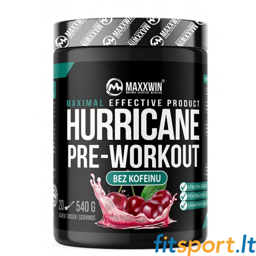 MaxxWin Hurricane Pre-Workout ohne Koffein 540 g. 