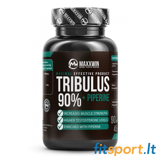 MaxxWin Tribulus 90% + Piperin 90 Kapseln. 