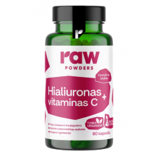 Rohpulver Hyaluronsäure + Vitamin C 60 Kapseln.