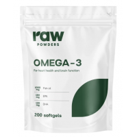 Rohpulver Omega-3 200 Kapseln.
