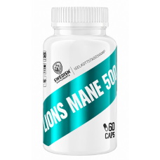 Swedish Supplements Lions Mane 500 60 Kapseln.