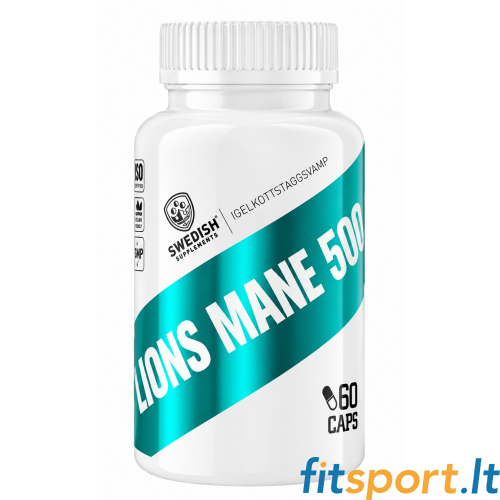 Swedish Supplements Lions Mane 500 60 Kapseln. 