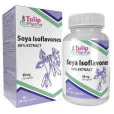 Tulip BioPharma Soja-Isoflavone 80% Extrakt 120 Kapseln.