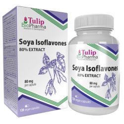 Tulip BioPharma Soja-Isoflavone 80% Extrakt 120 Kapseln.
