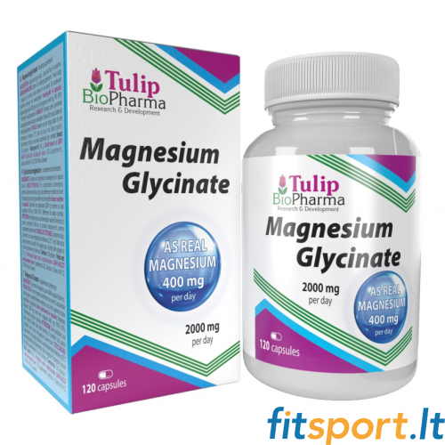 Tulip BioPharma Magnesiumglycinat 120 Kapseln. Tulip BioPharma Magnesiumglycinat 120 Kapseln.