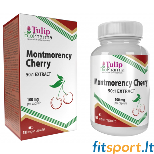 Tulip BioPharma Montmorency-Kirsche 180 Kapseln. (50:1 Extrakt) 
