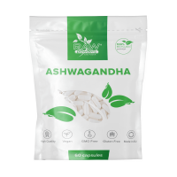 Rohpulver Ashwagandha 60 Kapseln.