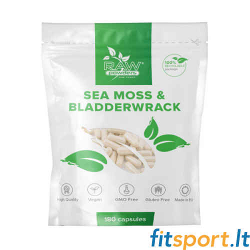 Raw Powders Seemoos & Blasentang, 180 Kapseln. 