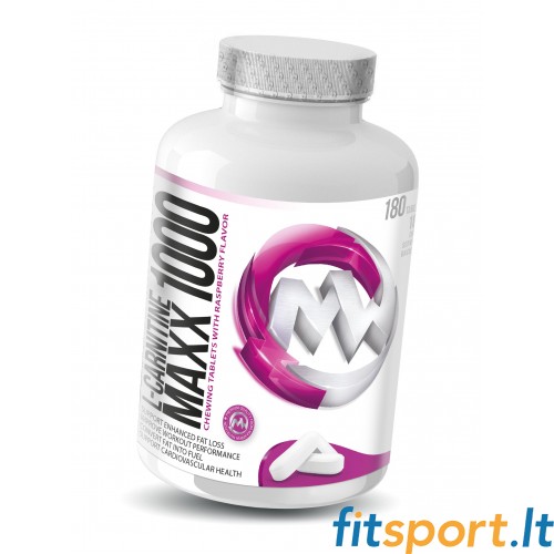 MaxxWin L-Carnitine Maxx 1000 180 tab vyšnių skonio MaxxWin L-Carnitine Maxx 1000 180 tab vyšnių skonio